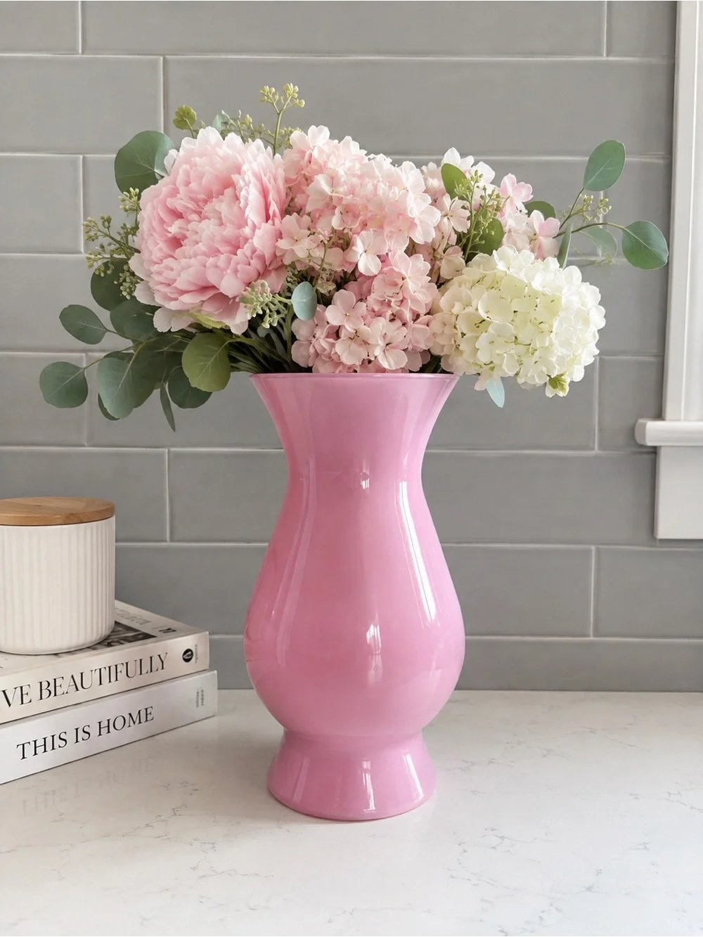 Pink Ceramic Vase - Home Accents